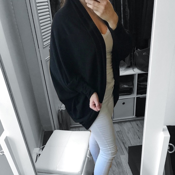 LAST 1▪️Black Dolman Sleeve Cocoon Cardigan - Picture 3 of 5